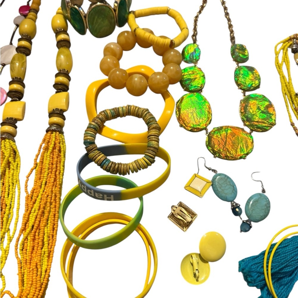 Yellow Statement Jewelry- 20 pieces Lot